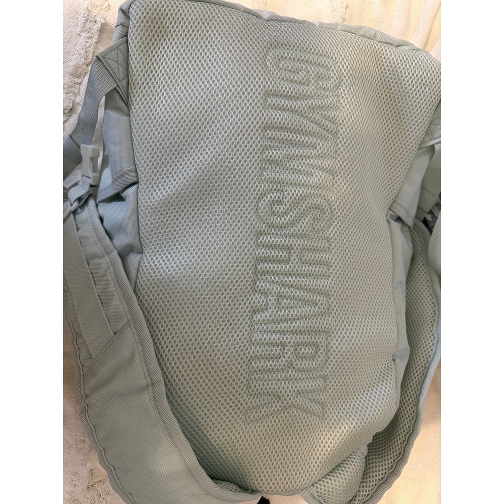 Gymshark Sharkhead Backpack Light Green Mint Sage Laptop Sleeve Gym Bag - Picture 2 of 8